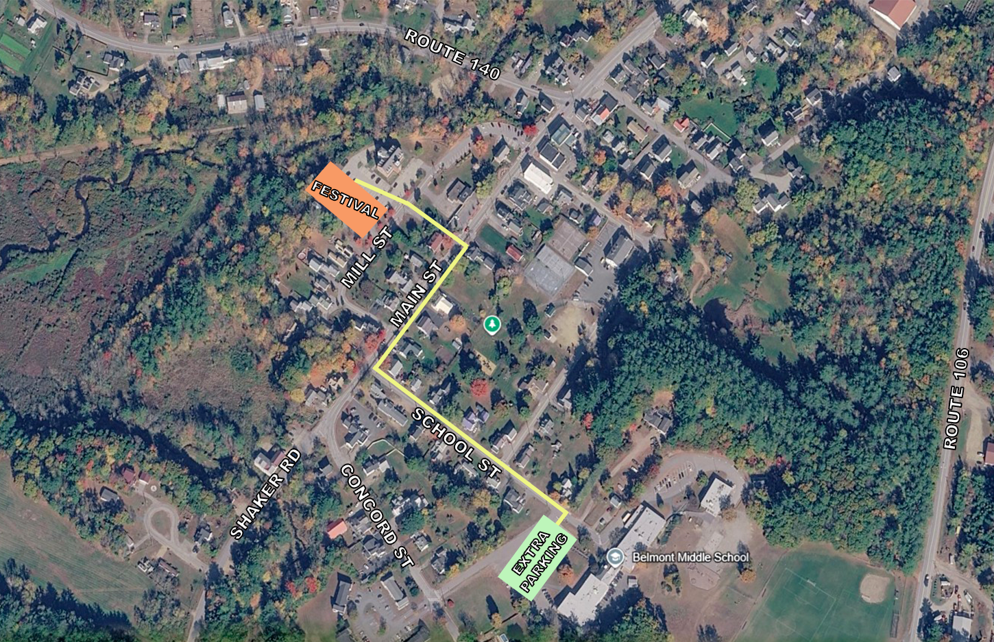 Festival Parking Map
